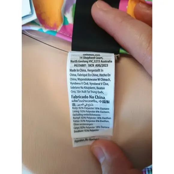 Cotton On Women's Floral-Print Cheeky One-Piece Swimsuit Size XL NWT - Picture 9 of 12